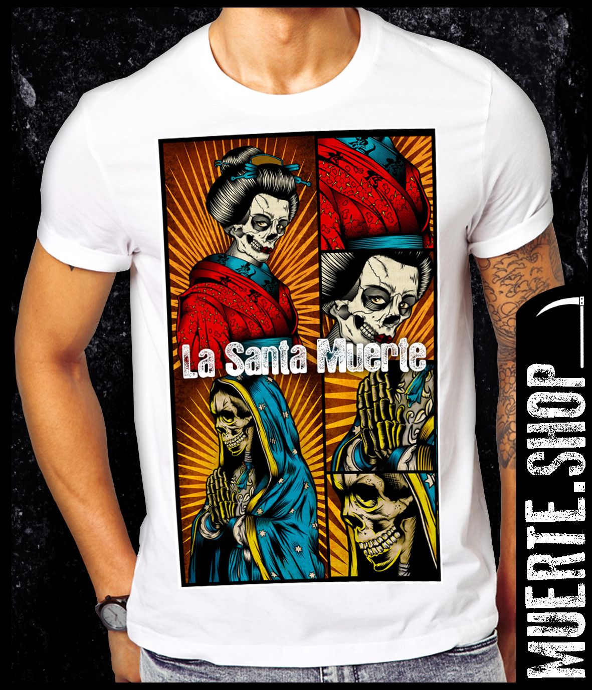 Тениска LA SANTA MUERTE